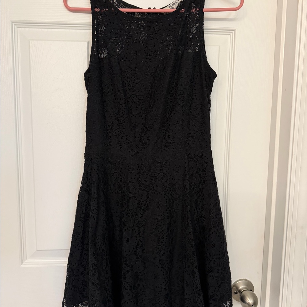 BB Dakota Black Lace Sleeveless Mini Dress